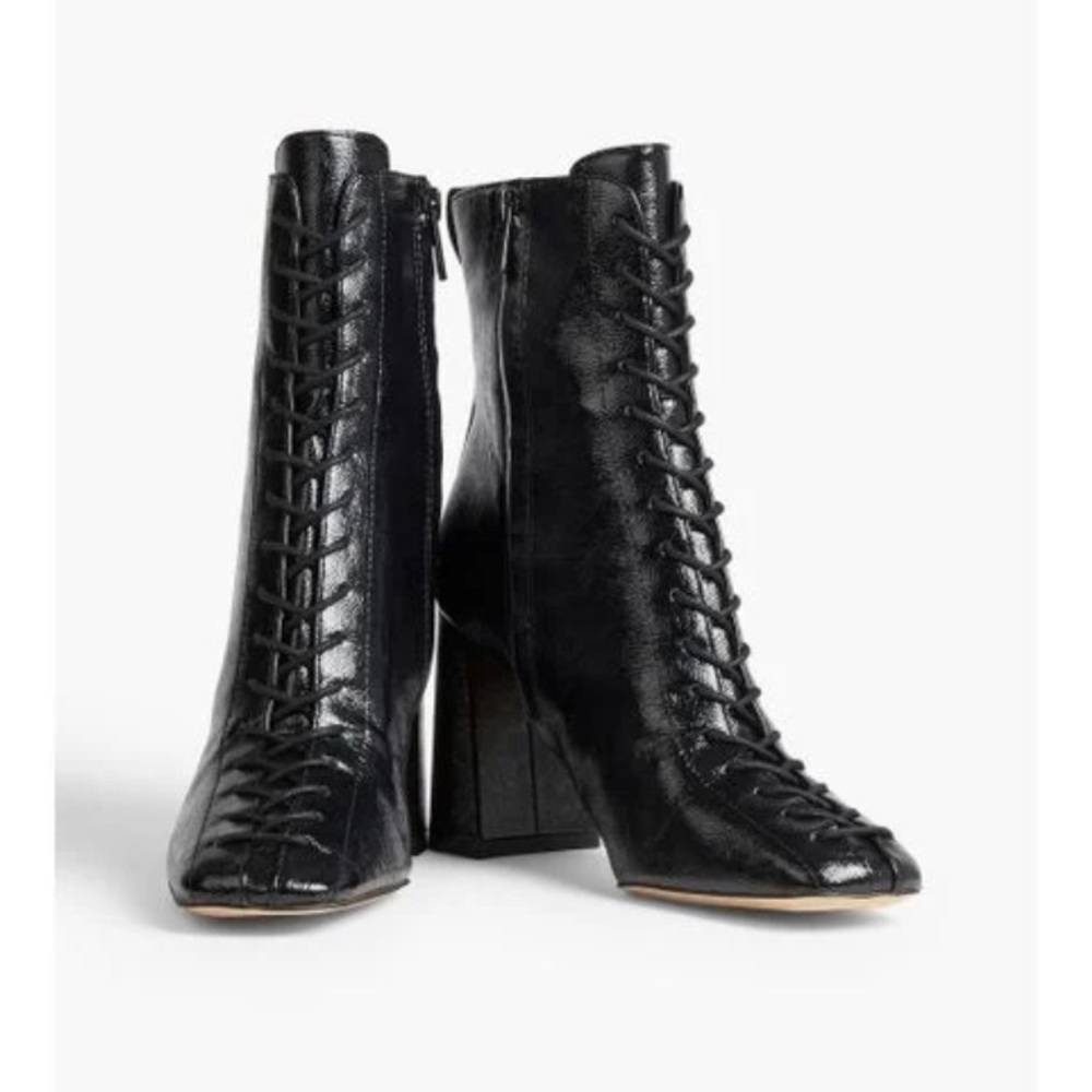 Sam Edelman Black Patent Leather bootie